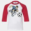 Youth Three Quarter Sleeve Baseball T-Shirt Thumbnail
