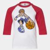 Youth Three Quarter Sleeve Baseball T-Shirt Thumbnail