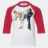 Youth Three Quarter Sleeve Baseball T-Shirt Thumbnail