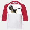 Youth Three Quarter Sleeve Baseball T-Shirt Thumbnail