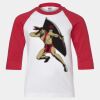 Youth Three Quarter Sleeve Baseball T-Shirt Thumbnail