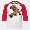 Youth Three Quarter Sleeve Baseball T-Shirt Thumbnail
