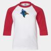 Youth Three Quarter Sleeve Baseball T-Shirt Thumbnail