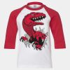 Youth Three Quarter Sleeve Baseball T-Shirt Thumbnail