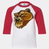 Youth Three Quarter Sleeve Baseball T-Shirt Thumbnail