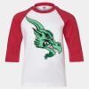 Youth Three Quarter Sleeve Baseball T-Shirt Thumbnail