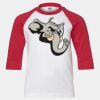 Youth Three Quarter Sleeve Baseball T-Shirt Thumbnail
