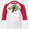Youth Three Quarter Sleeve Baseball T-Shirt Thumbnail