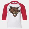 Youth Three Quarter Sleeve Baseball T-Shirt Thumbnail