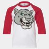 Youth Three Quarter Sleeve Baseball T-Shirt Thumbnail