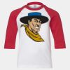 Youth Three Quarter Sleeve Baseball T-Shirt Thumbnail
