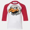 Youth Three Quarter Sleeve Baseball T-Shirt Thumbnail