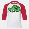 Youth Three Quarter Sleeve Baseball T-Shirt Thumbnail