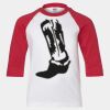 Youth Three Quarter Sleeve Baseball T-Shirt Thumbnail