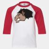 Youth Three Quarter Sleeve Baseball T-Shirt Thumbnail