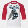 Youth Three Quarter Sleeve Baseball T-Shirt Thumbnail