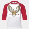 Youth Three Quarter Sleeve Baseball T-Shirt Thumbnail