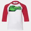Youth Three Quarter Sleeve Baseball T-Shirt Thumbnail