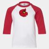 Youth Three Quarter Sleeve Baseball T-Shirt Thumbnail