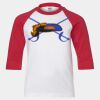 Youth Three Quarter Sleeve Baseball T-Shirt Thumbnail