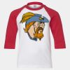 Youth Three Quarter Sleeve Baseball T-Shirt Thumbnail