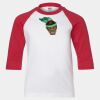 Youth Three Quarter Sleeve Baseball T-Shirt Thumbnail