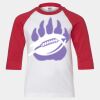 Youth Three Quarter Sleeve Baseball T-Shirt Thumbnail