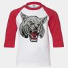 Youth Three Quarter Sleeve Baseball T-Shirt Thumbnail