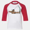 Youth Three Quarter Sleeve Baseball T-Shirt Thumbnail