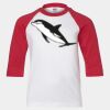 Youth Three Quarter Sleeve Baseball T-Shirt Thumbnail