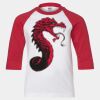 Youth Three Quarter Sleeve Baseball T-Shirt Thumbnail