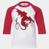 Youth Three Quarter Sleeve Baseball T-Shirt Thumbnail