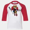 Youth Three Quarter Sleeve Baseball T-Shirt Thumbnail