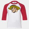 Youth Three Quarter Sleeve Baseball T-Shirt Thumbnail