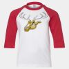 Youth Three Quarter Sleeve Baseball T-Shirt Thumbnail