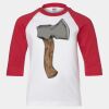 Youth Three Quarter Sleeve Baseball T-Shirt Thumbnail