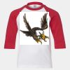 Youth Three Quarter Sleeve Baseball T-Shirt Thumbnail