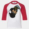 Youth Three Quarter Sleeve Baseball T-Shirt Thumbnail