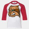 Youth Three Quarter Sleeve Baseball T-Shirt Thumbnail