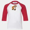 Youth Three Quarter Sleeve Baseball T-Shirt Thumbnail