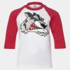 Youth Three Quarter Sleeve Baseball T-Shirt Thumbnail