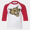 Youth Three Quarter Sleeve Baseball T-Shirt Thumbnail