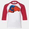 Youth Three Quarter Sleeve Baseball T-Shirt Thumbnail