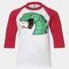 Youth Three Quarter Sleeve Baseball T-Shirt Thumbnail