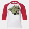 Youth Three Quarter Sleeve Baseball T-Shirt Thumbnail