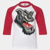 Youth Three Quarter Sleeve Baseball T-Shirt Thumbnail