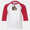 Youth Three Quarter Sleeve Baseball T-Shirt Thumbnail