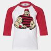 Youth Three Quarter Sleeve Baseball T-Shirt Thumbnail