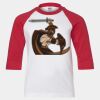Youth Three Quarter Sleeve Baseball T-Shirt Thumbnail
