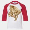Youth Three Quarter Sleeve Baseball T-Shirt Thumbnail